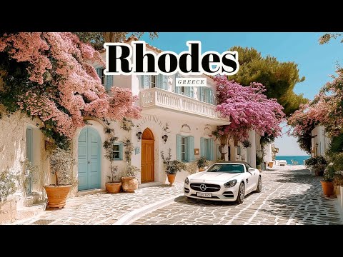 Rhodes, Greece 🇬🇷 - Summer 4K Walking Tour