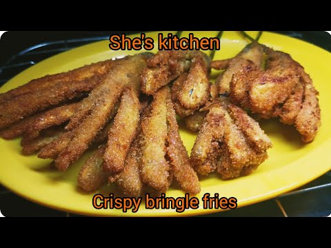 Crispy bringle fries /بیگن کے کرسپی فرائز @sheskitchen /snack ideas/ tea time snack 😋