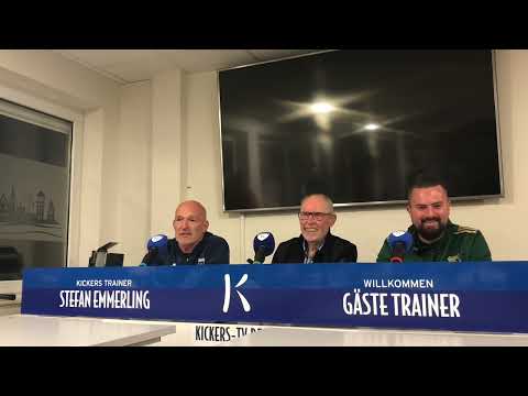 Pressekonferenz nach dem Spiel BSV Kickers Emden gegen den Heeslinger SC