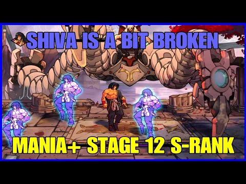 Shiva is a bit broken - MANIA+ Stage 12 S-RANK - Streets of Rage 4