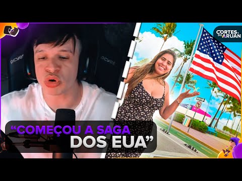 ARUAN REAGE: MINHAS PRIMEIRAS 24 HORAS NOS ESTADOS UNIDOS (DANI NOBREGA) - Cortes do Aruan