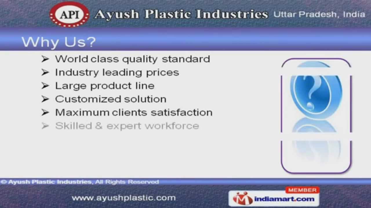 Plastic Moulding Machines by Ayush Plastic Industries, Ghaziabad