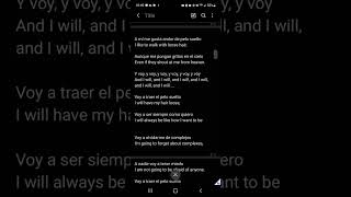 Voy a Tener el Pelo Suelto by Gloria Trevi English translation