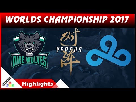 DW vs C9 HIGHLIGHTS - Dire Wolves vs Cloud9 World Championship Play In 2017