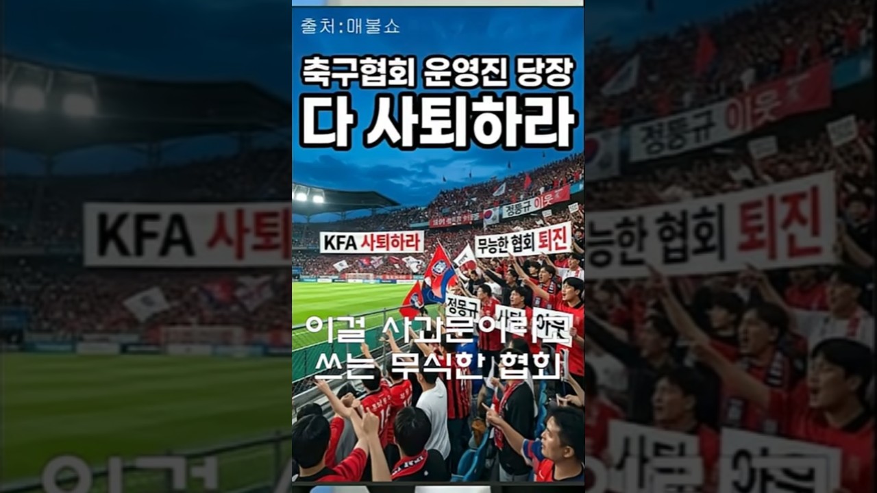 "비난 받아도 웃는 축구협회"