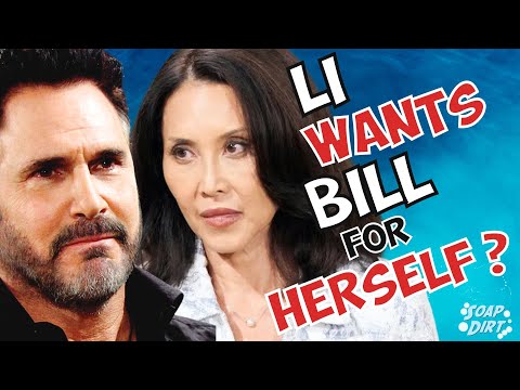 Bold and the Beautiful: Does Li Want Bill for Herself? Jealous Rage at Poppy! #boldandbeautiful