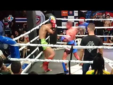 PAULINHO SAGAT (KRU MONGE) vs. ARIEL (DEMOLIDORES) 65 KG MUAY THAI - RAJA 34