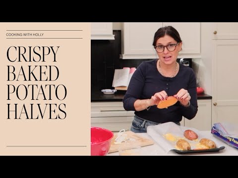 Baked Potato Halves | Cooking with Holly