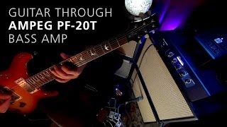 Video thumbnail for Guitar through Ampeg PF-20T Bass Amp Head - Demo Review #4 by That Dam Fly