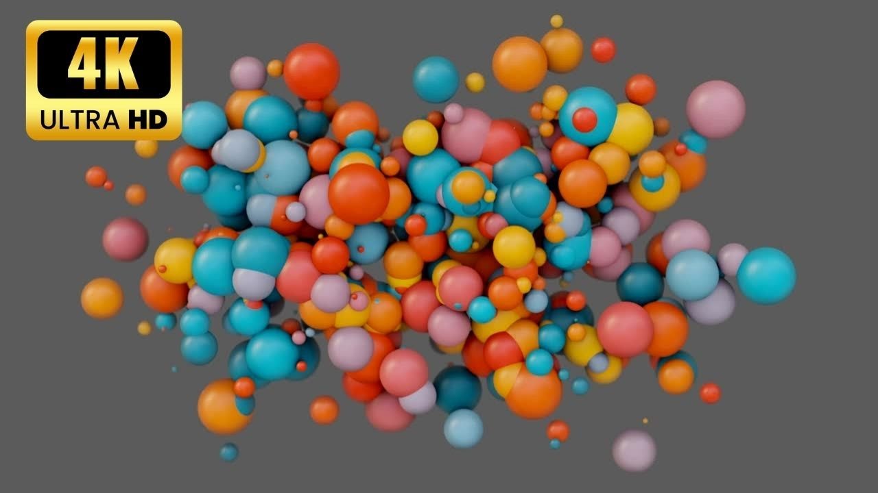 Abstract background with 3d spheres Plastic | No Copyright #freedownload