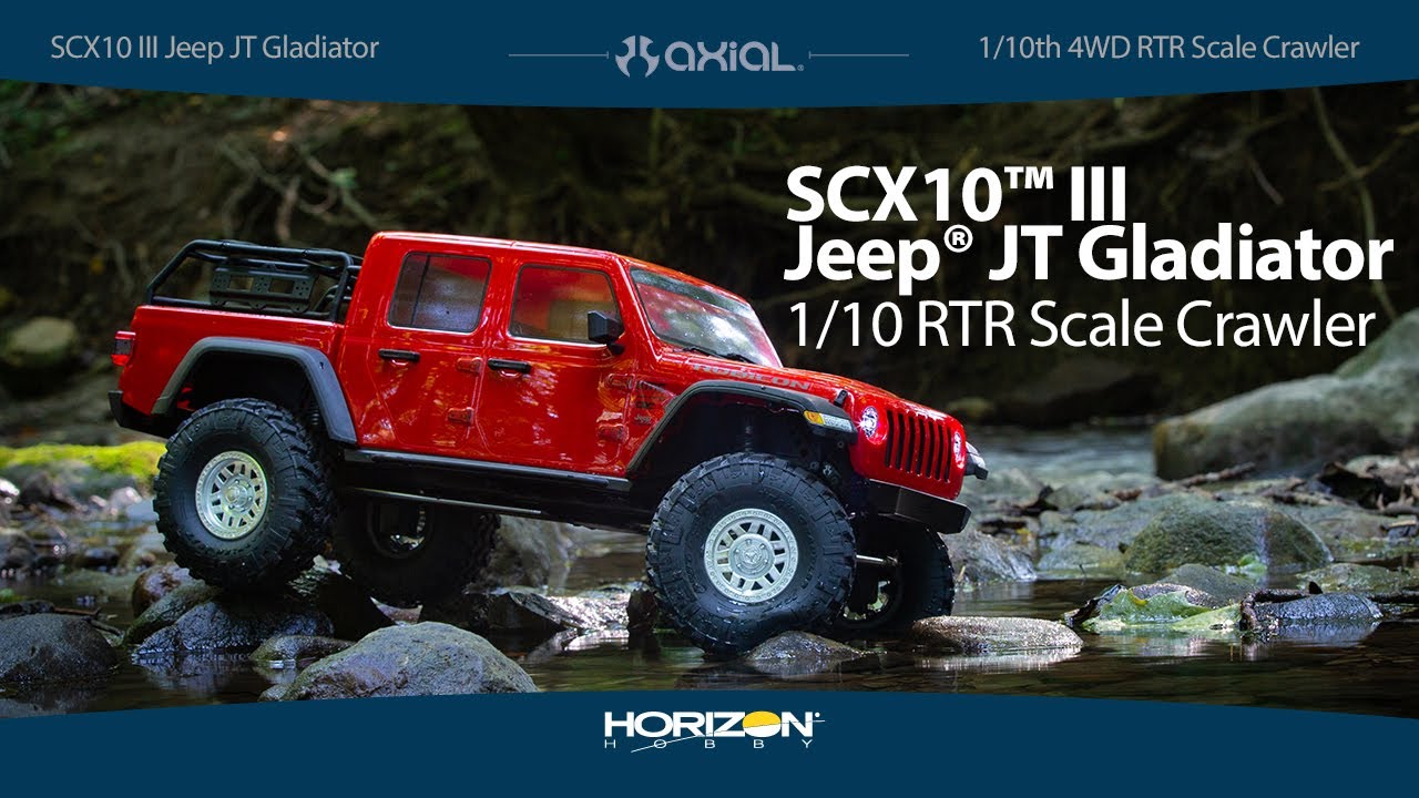 RC auto Axial SCX10 III Jeep JT Gladiator 4WD 1:10 RTR, šedá