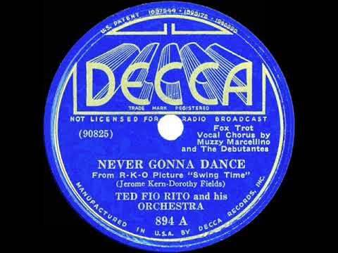 1936 Ted Fio Rito - Never Gonna Dance (Muzzy Marcellino & the Debutantes, vocal)