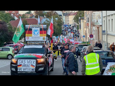 Kundgebung Altenburg mit Protestmarsch Tag der Deutschen Einheit 🇩🇪