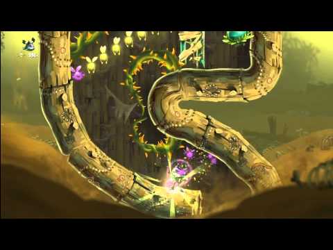 Rayman Legends (1080i HD) Walkthrough Part 83 - Rescue Sibylla / Up, Up and Escape!