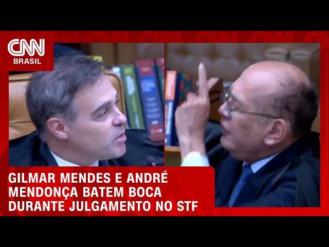 “Não aponte o dedo para mim”, diz Mendonça a Gilmar Mendes durante julgamento no STF  | LIVE CNN