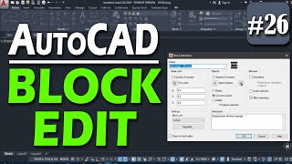 #26 | How to Rename Block, Edit Block, Re-define Blocks in AutoCAD [deepak verma]