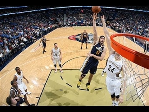 Enes Kanter Throws the Hammer Down on Jeff Withey!
