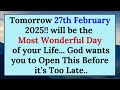 💌Tomorrow 9th October 2024!! will be the Most Wonderful Day of your Life... God wants..