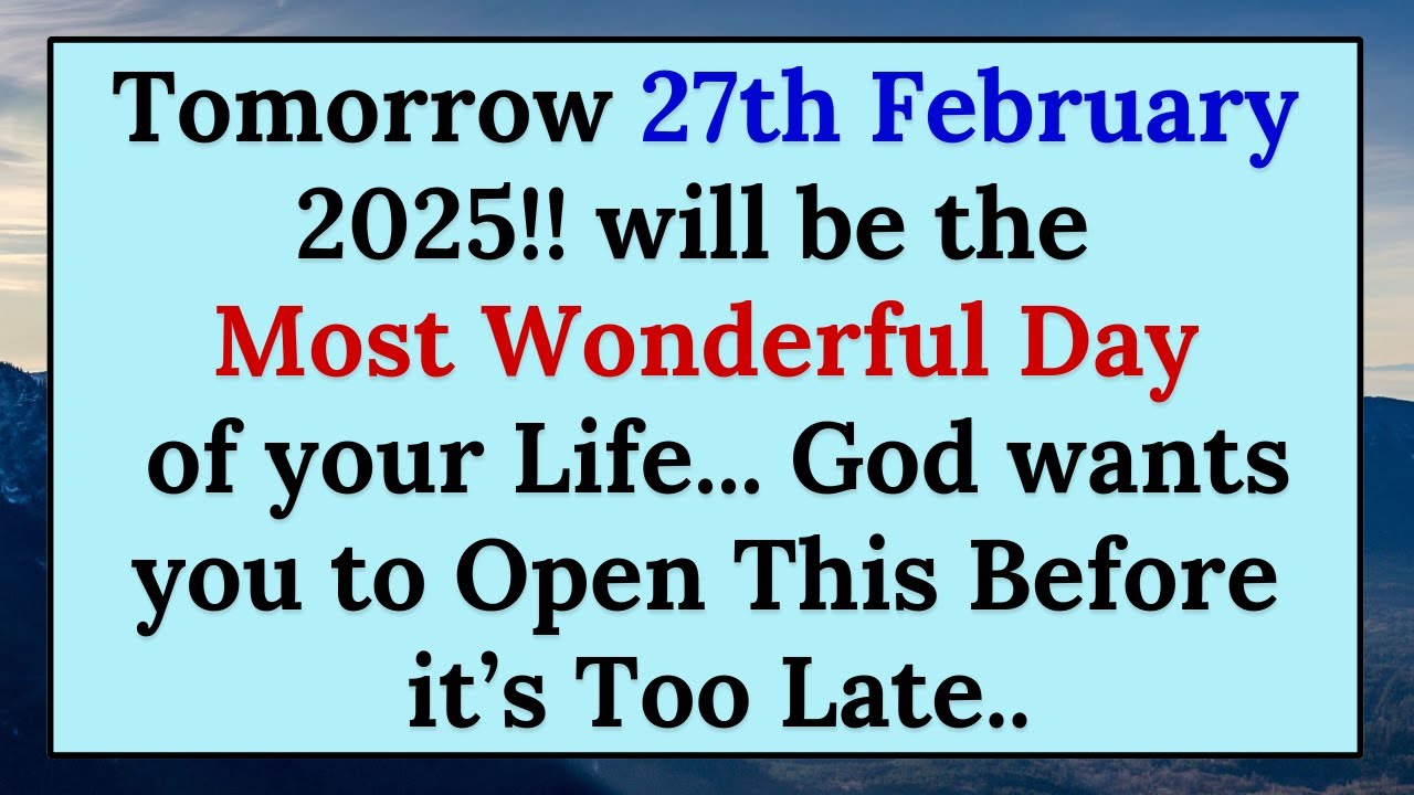 💌Tomorrow 20th August 2024!! will be the Most Wonderful Day of your Life... God wants..