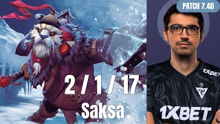 Saksa CARRIES with 17 Assists! Tusk Wins Game 1 vs Team Spirit | DreamLeague S27