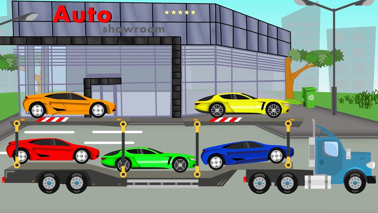 Auto Transport Truck | Kids Video | Bajki Dla Dzieci | Tir Transport - Laweta