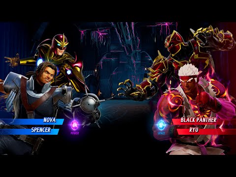 NOVA & SPENCER VS BLACK PANTHER & RYU - Marvel vs Capcom Infinite All Characters Unlock