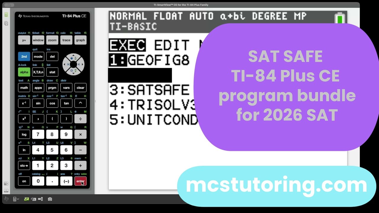 SAT Math TI-84 Bundle Demo