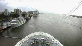 Pacific star watches Crystal Serenity - Cairns Mar 08