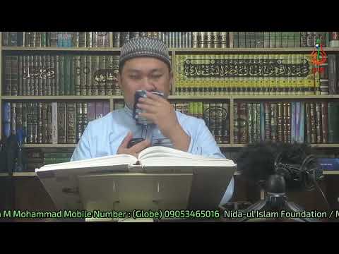 Aturan sin Pag-kaun iban Pag-inum | Shaykh Abuhafs Mujahid