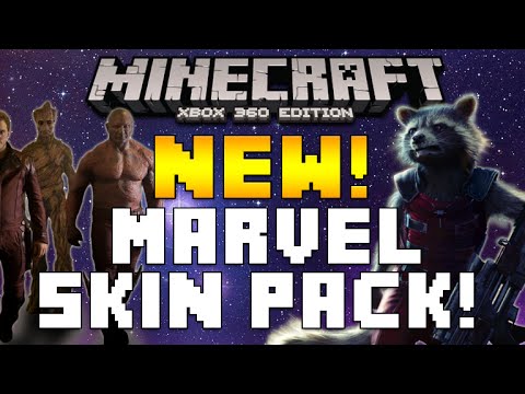 Minecraft Xbox (360 & PS3) - NEW! SKIN PACK GUARDIANS OF THE GALAXY + SCREENSHOT [NEW!]