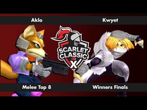 Scarlet Classic X - Aklo (Fox) VS Kwyet (Sheik) - Melee Top 8 - Winners Finals