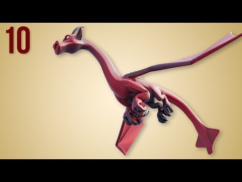 CGC Classic: Creating a Stylized Dragon Pt.10 (Blender 2.6)