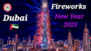 Burj Khalifa Fireworks Dubai 2025 | Happy New Year | New year Status | #Fireworks #2025 #newyear2025