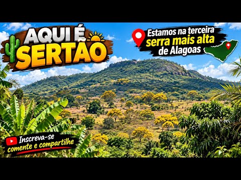 Estamos na terceira serra mais alta de Alagoas 