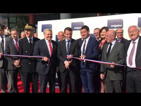 Emmanuel Macron inaugure le Mipim 2016