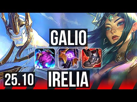 GALIO vs IRELIA (TOP) | 5/1/9 | KR Diamond | 25.10