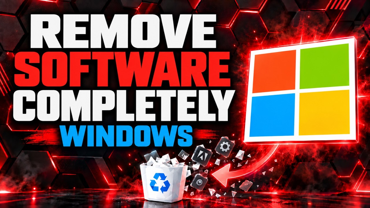 How to COMPLETELY REMOVE SOFTWARE in Windows