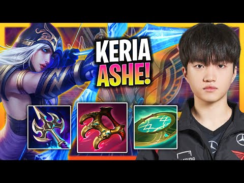 KERIA IS SO GOOD WITH ASHE! | T1 Keria Plays Ashe Support vs Bard!  Season 2024