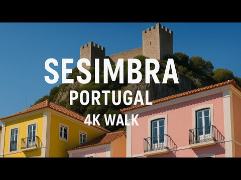 Sesimbra Portugal Summer Walk | Seaside Promenade Tour