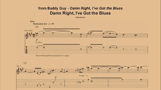 Damn Right, I ve Got The Blues - Buddy Guy | Guitar Lesson With Tab | Guitar Songbook