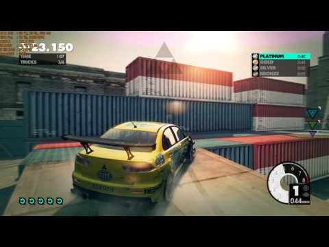 Dirt 3 Walkthrough Part 105 - "Rally Cross World Tour: Gymkhana Attack 02" [1080p60]