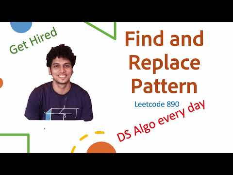 Find And Replace Pattern Leetcode Problem 890