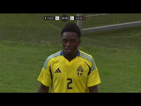 Genesis Antwi vs Armenia | Debut For Sweden U21 (Won A Penalty) 