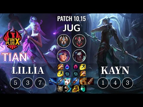 FPX Tian Lillia vs Kayn Jungle - KR Patch 10.15