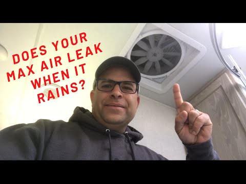 Max Air vent fan leaking Use Self Leveling Dicor Not Silicone.