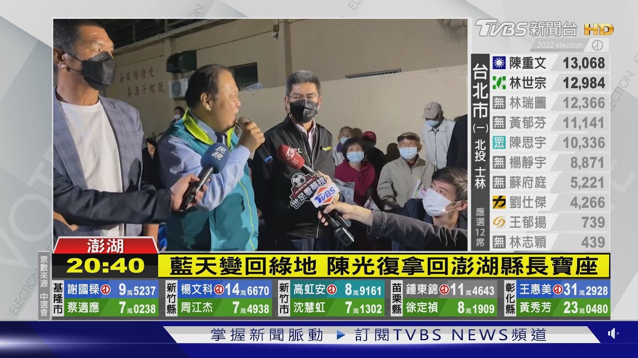 藍天變回綠地 陳光復拿回澎湖縣長寶座