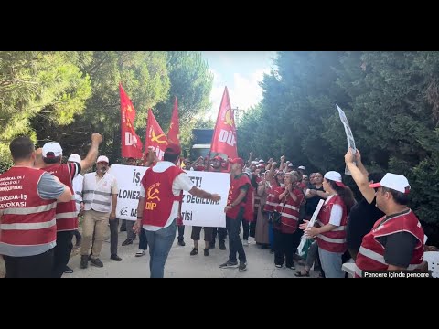 Çatalca'daki Polonez fabrikası önünde DİP Genel Başkan Yardımcısı Levent Dölek işçilere sesleniyor!