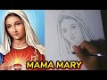 How To Draw Mama Mary | Quick Sketch | Timelapse Drawing  (Mama Mary Portrait)