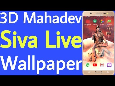 3D Mahadev Shiva live wallpaper for Android mobile Video
