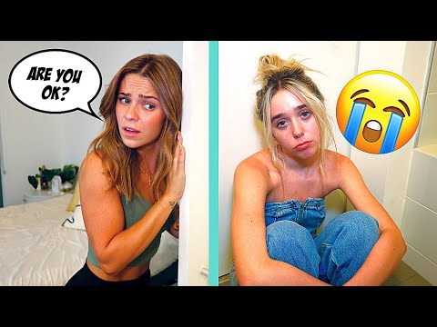 CRYING WITH THE DOOR LOCKED To See How My SISTER REACTS! **CUTE PRANK**